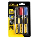 STANLEY FATMAX MULTICOLOR 3 SZÍNŰ JELÖLŐFILC 3DB