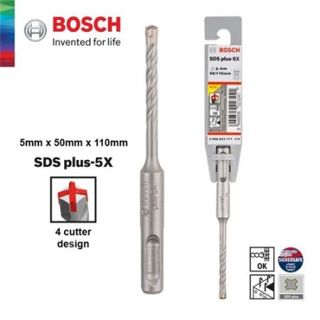 Bosch SDS-Plus - 5X fúrószár 5x50x110mm