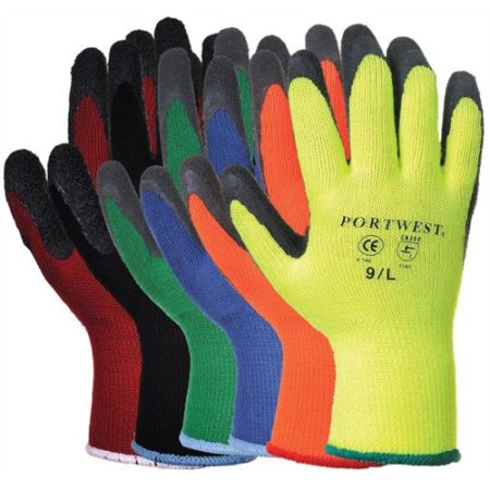 Portwest Thermal kesztyű bélelt latex 9/L - 1p/12p/144p (NAR)