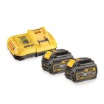   18V/54V FLEXVOLT gyorstöltő + 2 db 18V/54V XR FLEXVOLT akkumulátorral 9.0 Ah