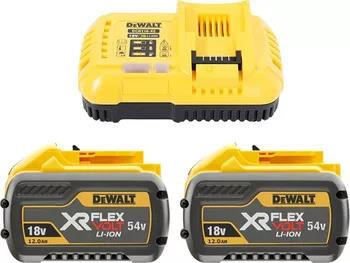 18V/54V FLEXVOLT gyorstöltő + 2 db 18V/54V XR FLEXVOLT akkumulátorral 12.0 Ah