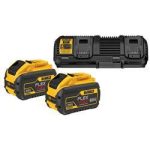   18V XR kétportos töltő +2 db.9Ah 18/54V XR FLEXVOLT akkumulátorral