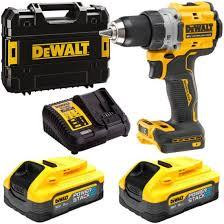 18V XR kefementes fúrócsavarozó, töltő + 2x5Ah powerstack 