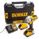   Akkus 18V XR kefe nélküli ütvecsavarozó 1/2" - 2x5.0 Ah Powerstack és töltő - TSTAK