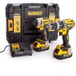  DeWalt DCK266P2T 18V Gépszett (DCD796 ütvefúró és DCF887 ütvecsavarozó) + TSTAK II koffer+ ajándék munkavédelmi cipő (részletek a leírásban)