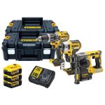   DEWALT Akkus18V XR kombó készlet (DCH273, DCD796, DCF887, 3 × DCB184, TSTAK II × 2, DCB115)