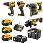   DeWalt DCK429P3T Akkus 18V XR szénkefe nélküli 4 gépes Combopack