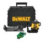 DEWALT DCLE34031N Zöld önszintező x3 360  keresztlézer 18V