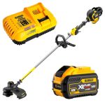   DeWalt DCM571X1-QW  54V kefe nélküli szegélynyíró - akkuval (1x 9.0Ah) és töltővel + AJÁNDÉK 54V XR Flexvolt 9AH akkumulátor