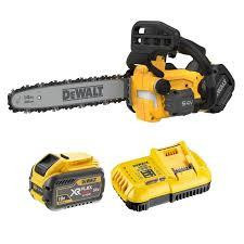 DeWalt 54V XR felső fogantyús 35cm láncfűrész 9Ah akku + töltő + AJÁNDÉK 54V XR Flexvolt 9AH akkumulátor