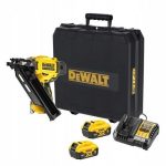   Dewalt DCN930P2-QW Akkus 18V-os XR kefe nélküli szegezőgép,2db 5.0Ah-s akku, töltő, koffer