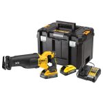   DeWalt akkus orrfűrész 18 V, 300 mm,Szénkefementes,2 x 5 Ah akku + töltő,TSTAK kofferben 