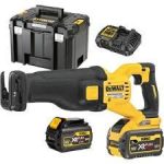   54V XR FlexVolt Kardfűrész 2x 6ah-ás akkumulátor és töltő