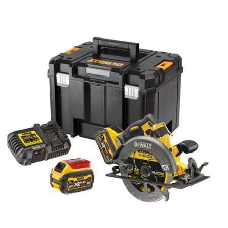Dewalt DCS578NT-XJ 54V XR akkus körfűrész töltő+ 2x 6Ah akku TSTAK kofferben