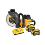   Dewalt DCS691X2-QW Akkus, 54V univerzális vágó, 1xtöltő, 2xakku (9.0Ah), tárcsa + AJÁNDÉK 54V XR Flexvolt 9AH akkumulátor