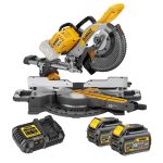   54V FLEXVOLT 250mm Gérfűrész (2 x 6,0 Ah akku + töltő)+ AJÁNDÉK 54V XR Flexvolt 9AH akkumulátor