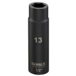 DeWalt 13 mm 1/2" dugókulcs (mély) 