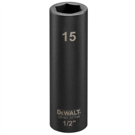 DeWalt 15 mm 1/2" dugókulcs (mély)