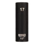 DeWalt 17 mm 1/2" dugókulcs (mély)