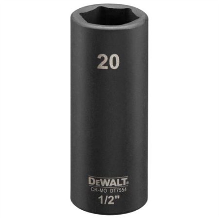 DeWalt 20 mm 1/2" dugókulcs (mély)