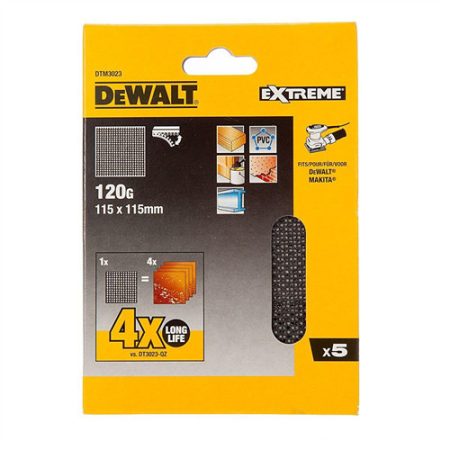 Csiszolólap 115x115 120G  szemcsefinomság 5db/csomag
